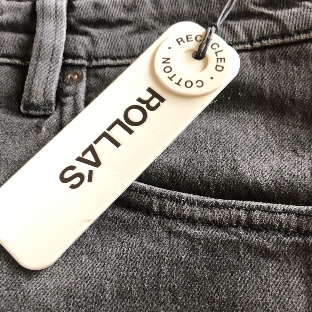 Rolla’s Stinger Skinny jeans size 32w 32 Length Men’s Asphalt New! - Picture 2 of 14